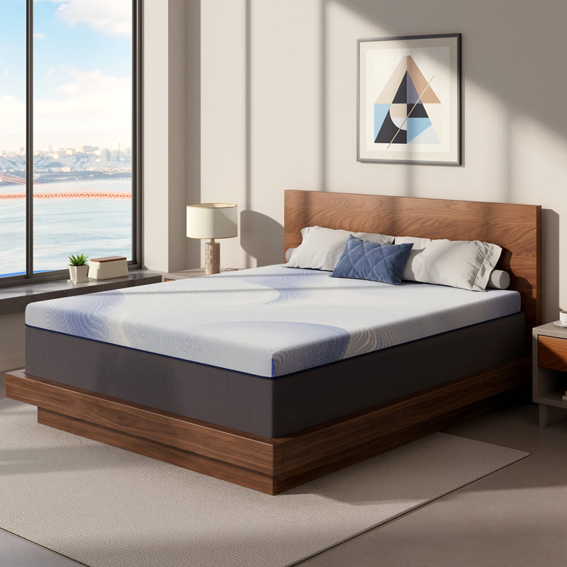Surmatelas en mousse à mémoire de forme ferme de 5 cm avec housse amovible et sangles, 2, Grand lit