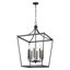 Lustree géométrique 8 lumières lanterne Rancourt-763959217