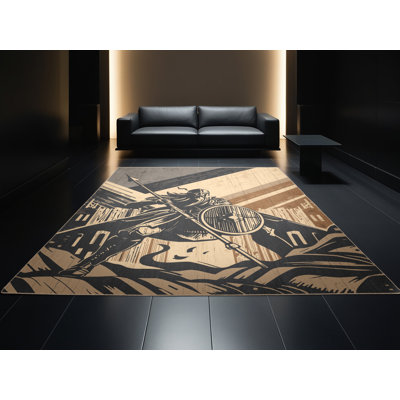 Tapis noir moelleux doux et moelleux Durden