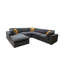 Grain de café modulaire entièrement rembourré avec coussins décoratifs-1488664126