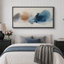 «Abstract Blot in Blue and Brown», reproduction d'art sur toile encadrée très grande-52435681-52435688