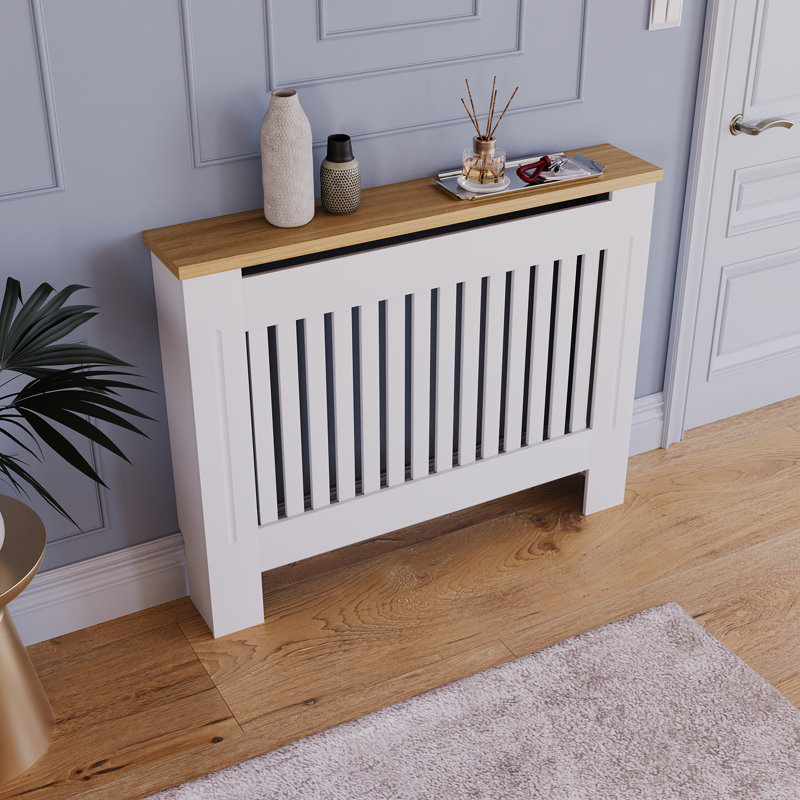 Beacsfield Radiator Cover, 83.3cm H x 111cm W x 19cm D, White