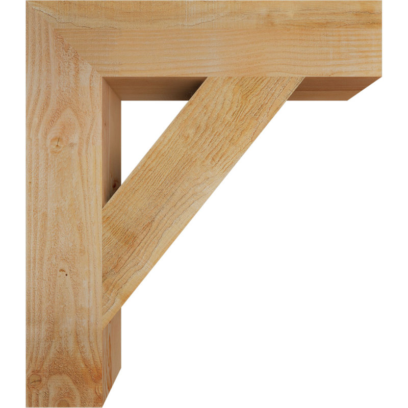Support de bloc traditionnel, Douglas (sciage brut), H 32 po x l 6 po x P 28 po