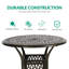 Table de salle à manger ronde en fonte d'aluminium Baze-1696969850-1734587133