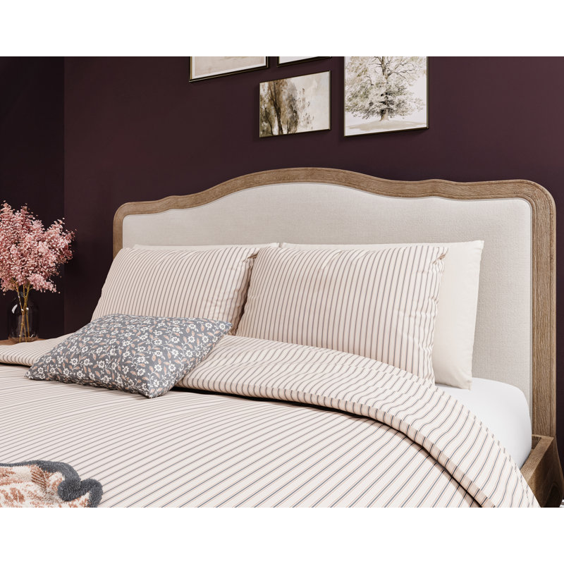 Ticking Stripe Duvet Cover Set, Single Duvet Cover + 1 Pillowcase, Gold