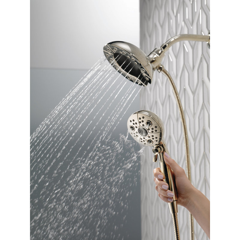 Pomme de douche universelle avec technologie H2Okinetic, Nickel poli brillant