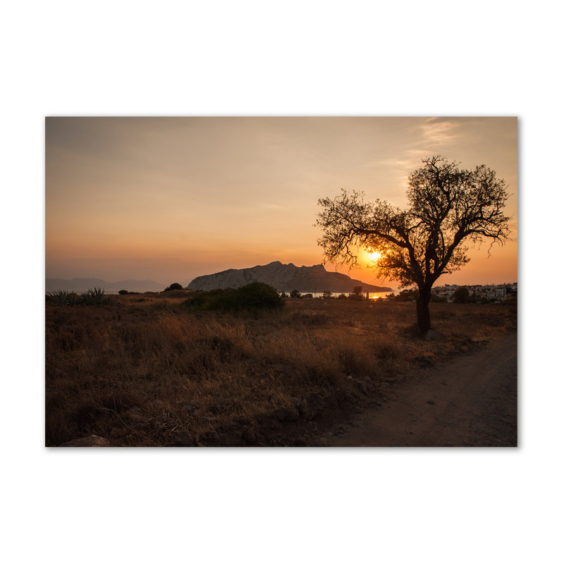 Sunset - Print, Glass, 70cm H x 100cm W x 4cm D