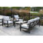 Table de patio rectangulaire en aluminium l 47 po Jayton -651566387
