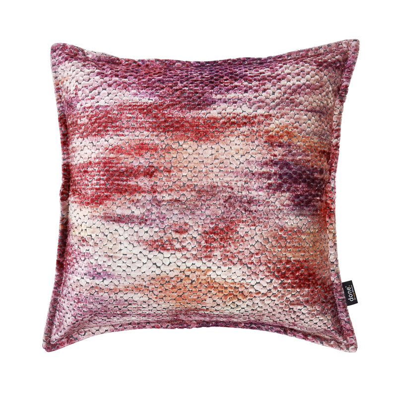 Aaronette Abstract Square Cushion Cover Cushion, Red, 45 x 45cm