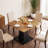 31.5" Dining Table with Metal Pedestal Base