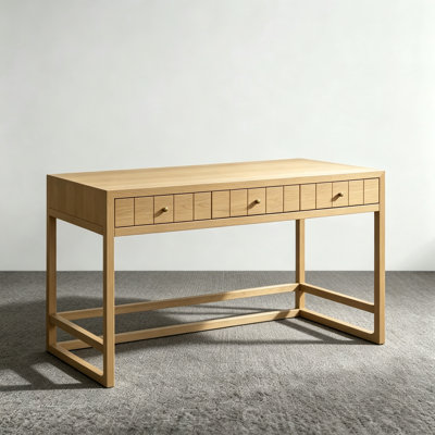 Natural Wood Solid Console Table