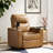 Lapin Genuine Leather Dual Motor Home Theater Power Recliner with Adjustable Power Headrest-101331401