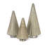 Decorative Glass Trees, Silver, Set of 3