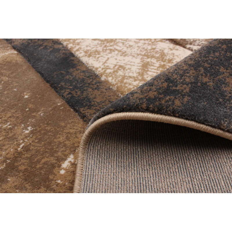 Tapis gris foncé Haley 3 pi 11 po x 5 pi 7 po, Rectangle 5 pi 3 po x 7 pi 3 po