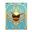 Très grande horloge murale moderne Blossoming Golden Moon II-99634508