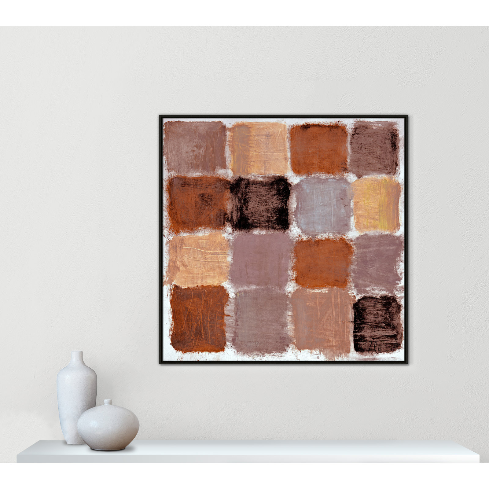Coppola "Powder Room Spice Reflections" Print, Espresso, 46.5" H x 46.5" W