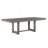 Rustic Design Dining Table 5Pc Set Gray Finish Table W Extension Leaf And 4X Fabric Upholstered Side Chairs Modern Dining Room Furniture-728504743