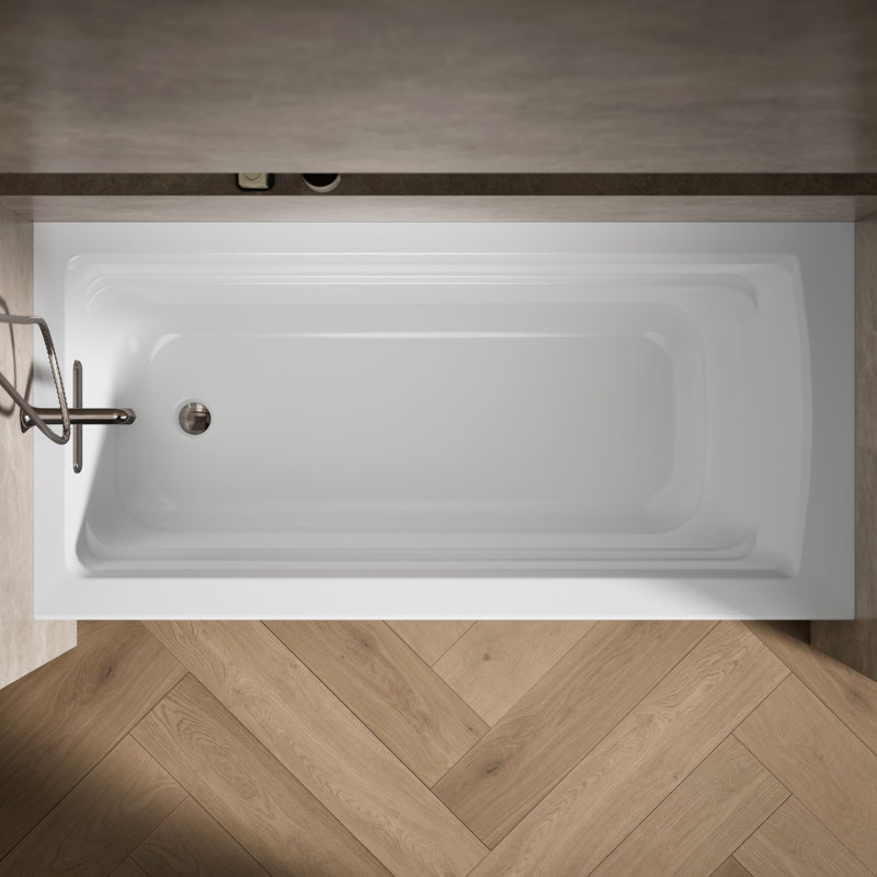 Archer 66" x 32" Soaking Bathtub, Left, White