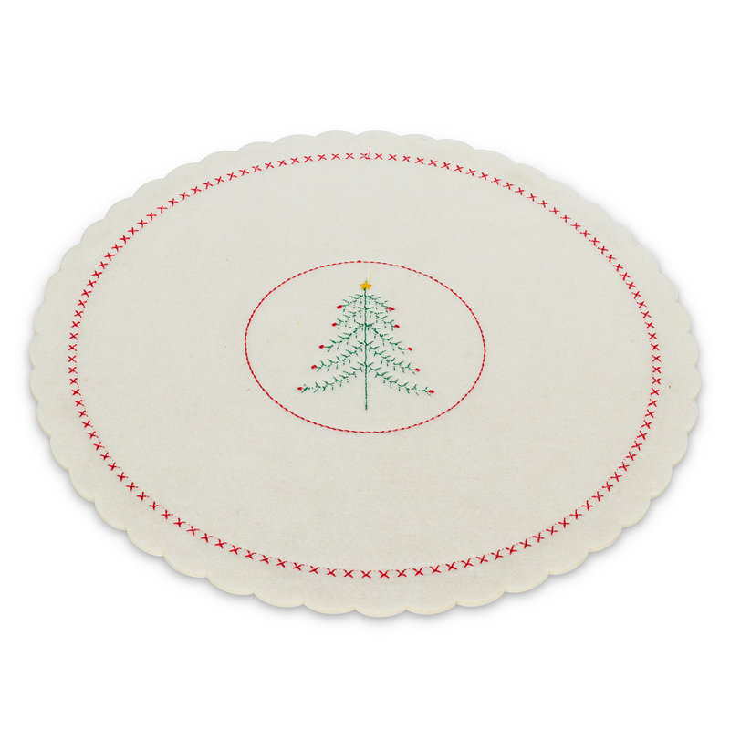 No Pattern Round Placemat