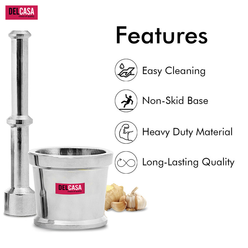Stainless Steel Mortar And Pestle Set