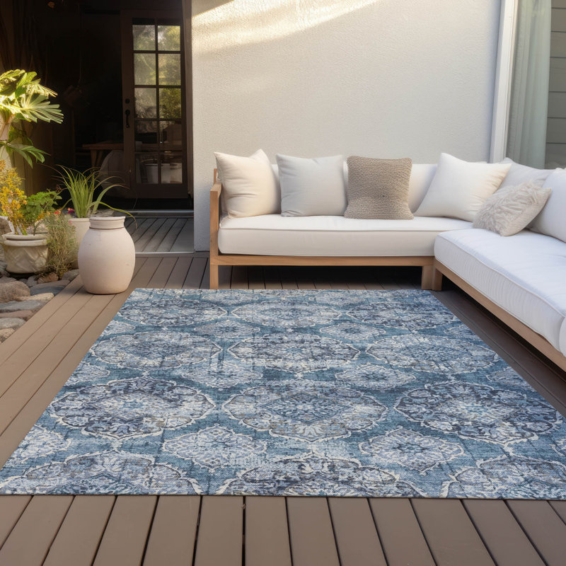 Machine Washable Indoor/Outdoor Chantille ACN2196 Panel Rug, Rectangle 10 pi x 14 pi