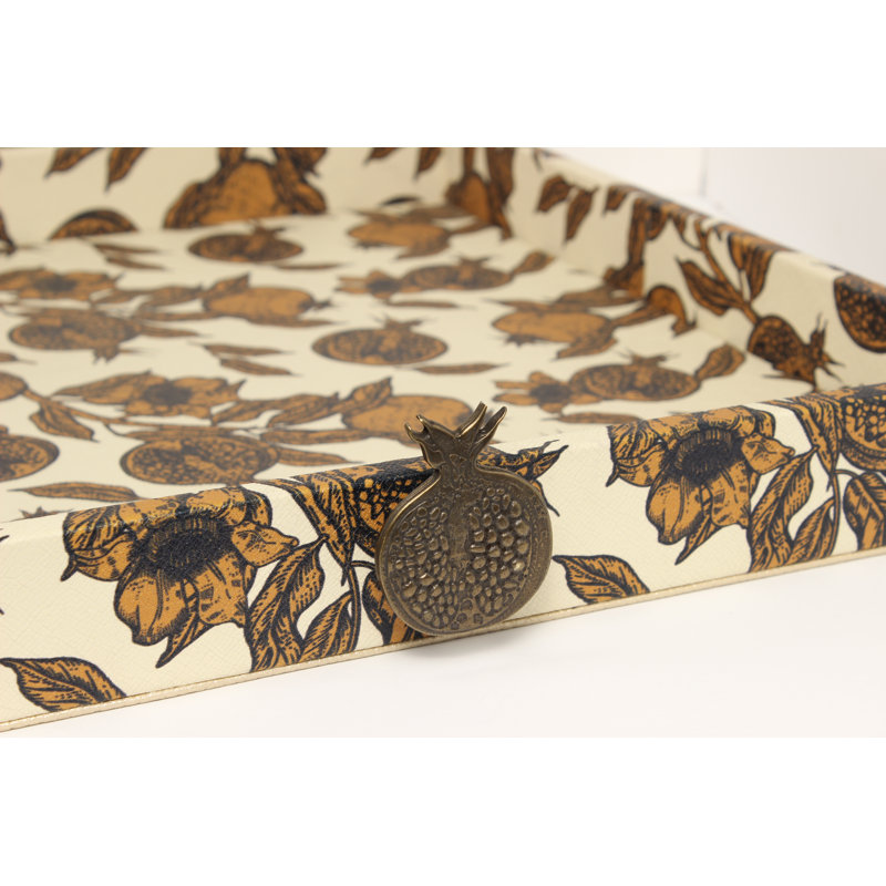 Magrana Pomegranate 16" Square Serving Tray