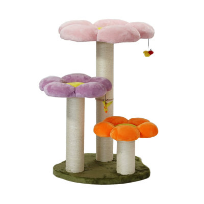 3 Tiers Cat Tree with Perch,Scratching Posts