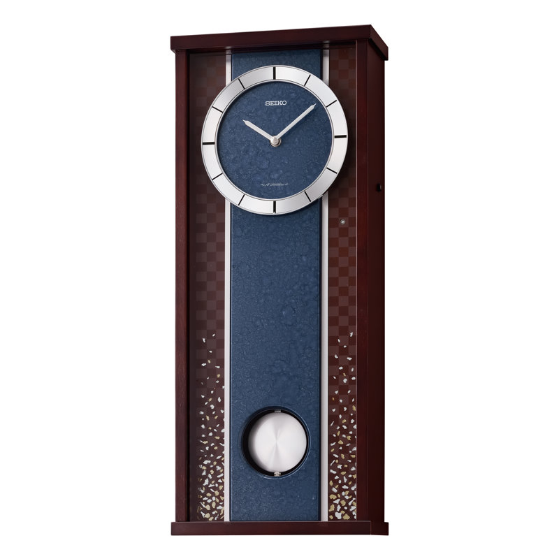 QXM608BLH Pendulum Melodies Clock, Brown