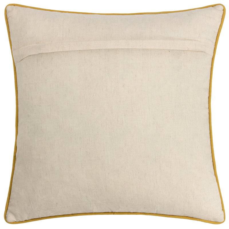 Margo Embroidered Piped Cushion, Polyester