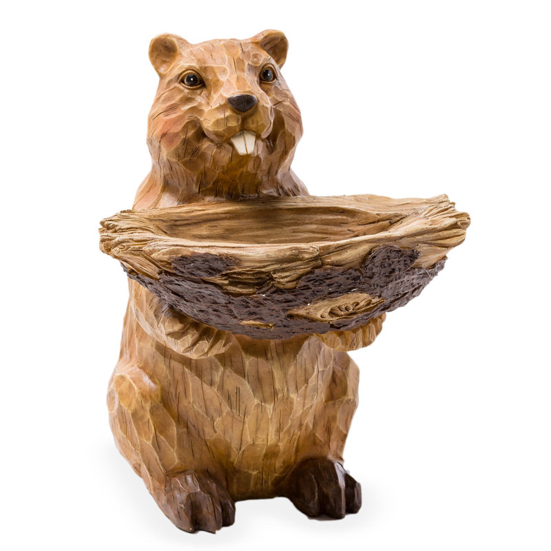 Bain d'oiseaux en résine Antunez Beaver