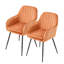 43.5cm H Velvet Upholstered Upholstered Back Armchair-66743934