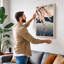 Moonlit Cherry Blossom Japandi - Wrapped Canvas-905665451-905665444