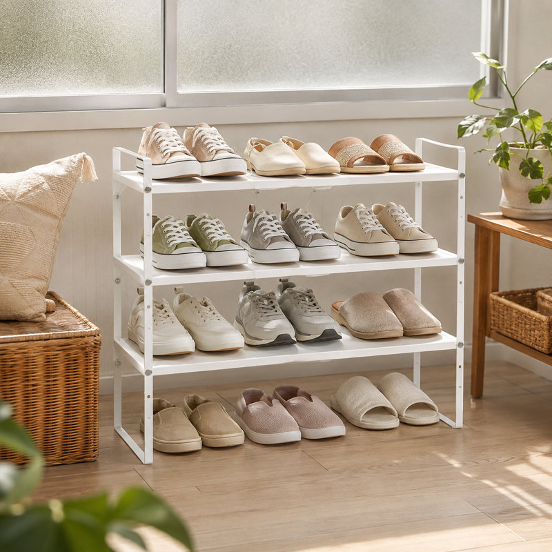 Organisateurs de tablettes d'armoires de cuisine de 15,5 à 25,5 pouces, organisateur de tablettes de comptoir de cuisine réglables, ensemble de 4 tablettes de rangement de comptoir extensibles, conception empilable, 30 lb robuste, économiseur d'espace