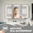 Gerding 39.3'' W 23.6'' H Frameless Medicine Cabinet With Mirror And Led