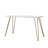 Jackie Writing Desk with Metal Hairpin Legs & Engineered Wood Top-349057998