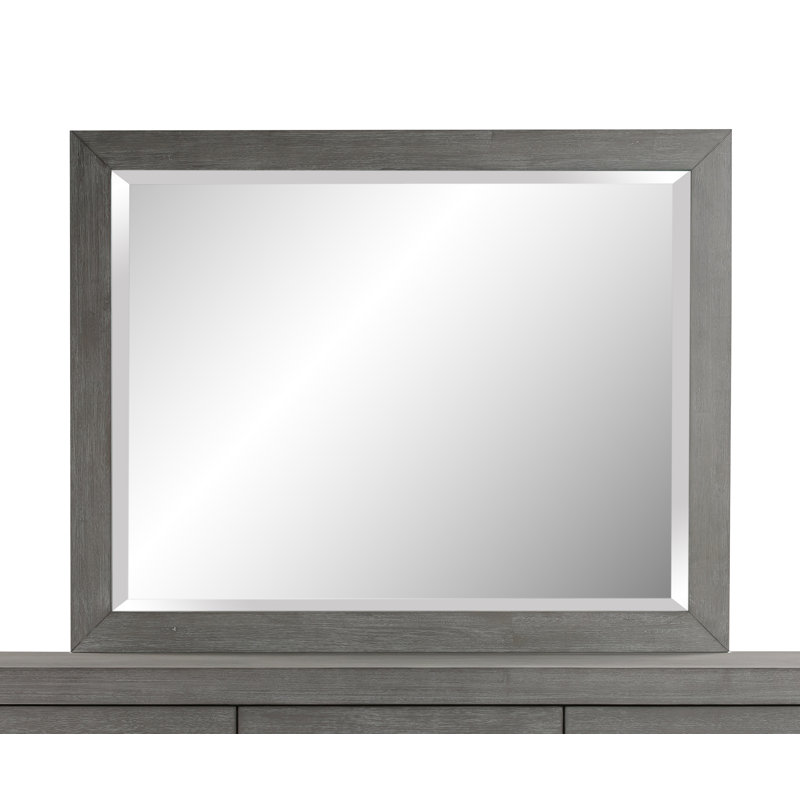 Solid Wood Rectangle Dresser Mirror