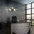 Chianti 39-in Integrated LED ETL Certified Linear Wall Sconce Light with 3 Glass Shades Brass