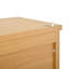 Rangement de salle à manger de 70 po en bois massif naturel, 2 tablettes, 6 portes et 3 tiroirs, glissière de tiroir d'extension, compartiments d'armoire basculants à support basculant américain traditionnel, tablette réglable, charnière d'amortissement, sécurité