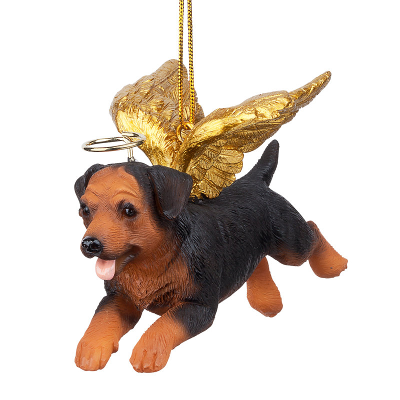 Rottweiler Dog Angel Holiday Ornament