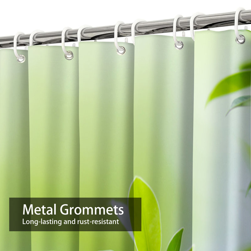 Rideau de douche Green Leaf, L 72 po x l 72 po