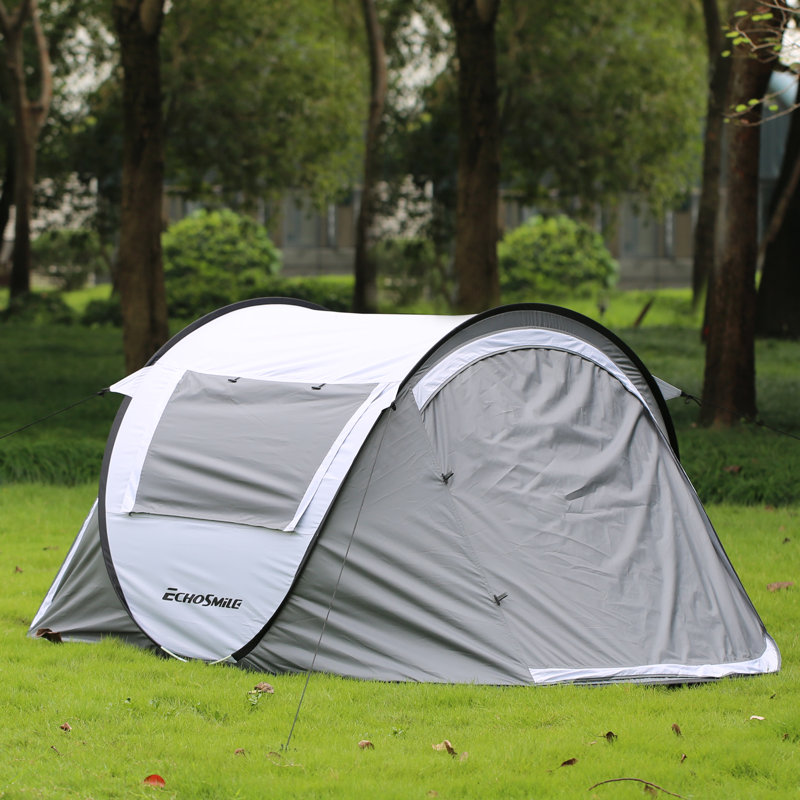 Gray and White 2-Person Four Season Dome Camping Tent