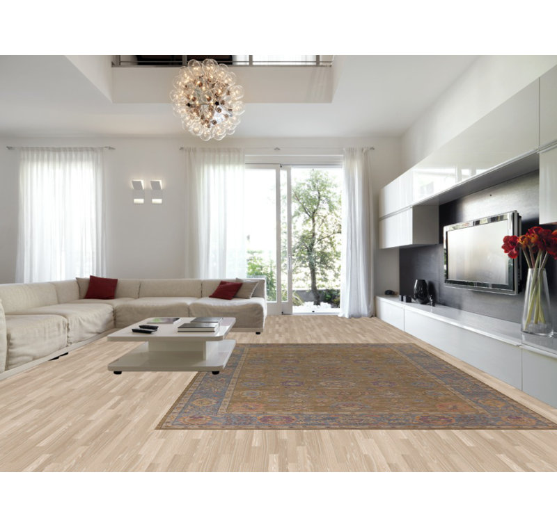 Tapis rectangulaire en coton One-of-a-Kind