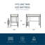 Lit mezzanine avec bureau et tablettes