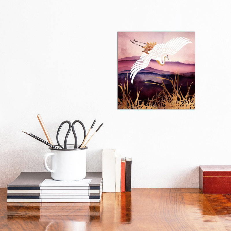 Elegant Flight III - Print on Canvas, No Framed, 93.98 cm H x 93.98 cm W x 3.175 cm D