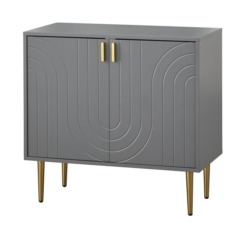 Mallorca 2-Door Manufactured Wood Accent Cabinet , Gray