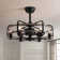 Cantin 24.8" Classic Black Caged Farmhouse Ceiling Fan With Light Kit and Remote Control