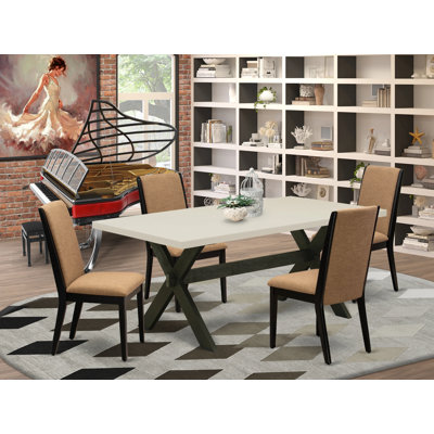 4 - Person Acacia Solid Wood Dining Set
