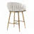 Velvet Upholstered Counter Height Bar Stools-1142915045