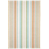 Daphne Stripe Sky Handwoven Cotton Rug