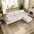 Oversized modern comfy comfy sofa with Ottoman-867979012